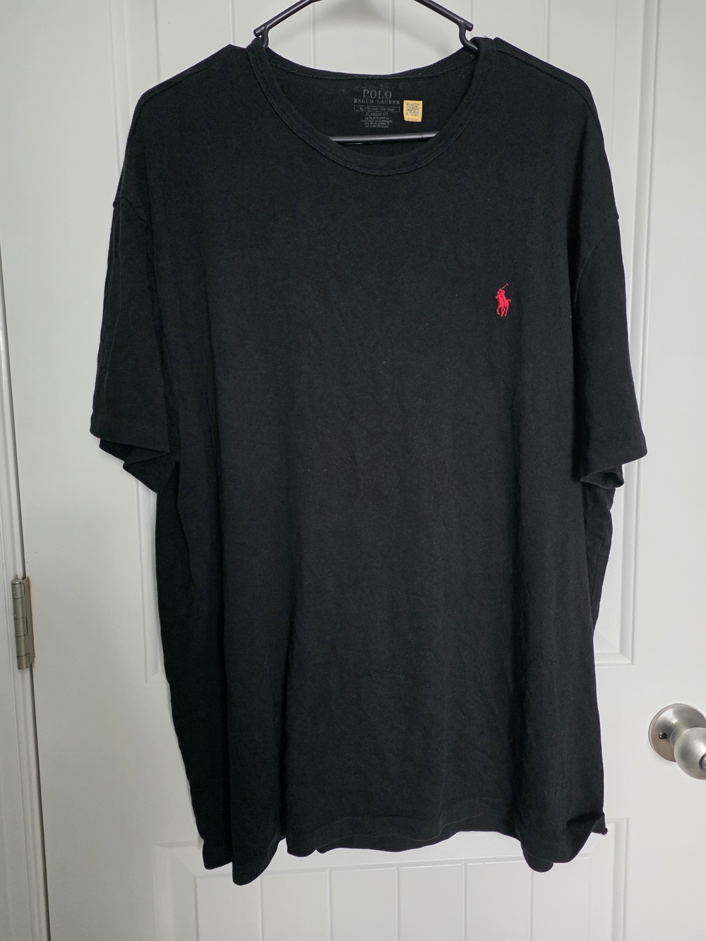 Polo by Ralph Lauren Black Short Sleeve Tee with Red Pony